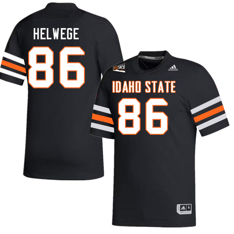 Men #86 Preston Helwege Idaho State Bengals 2023 College Football Jerseys Stitched-Black